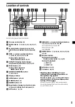 Предварительный просмотр 5 страницы Sony CDX-3900R Operating Instruction