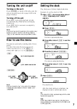 Предварительный просмотр 7 страницы Sony CDX-3900R Operating Instruction