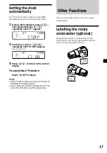 Предварительный просмотр 17 страницы Sony CDX-3900R Operating Instruction