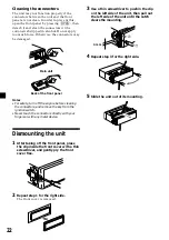 Предварительный просмотр 22 страницы Sony CDX-3900R Operating Instruction