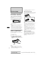 Предварительный просмотр 40 страницы Sony CDX-4150RDS Operating Instructions Manual