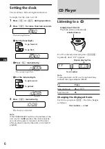 Preview for 6 page of Sony CDX-4170R Operating Instructions Manual