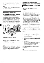 Предварительный просмотр 12 страницы Sony CDX-4240R Operating Instructions Manual