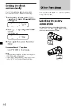 Предварительный просмотр 16 страницы Sony CDX-4240R Operating Instructions Manual