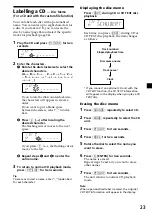 Предварительный просмотр 23 страницы Sony CDX-4240R Operating Instructions Manual