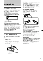 Предварительный просмотр 95 страницы Sony CDX-4240R Operating Instructions Manual