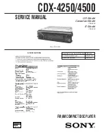 Sony CDX-4250 - Fm/am Compact Disc Changer System Service Manual preview