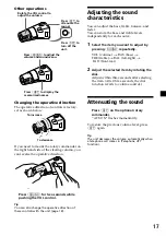 Предварительный просмотр 17 страницы Sony CDX-4270R Operating Instructions Manual