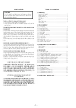 Предварительный просмотр 2 страницы Sony CDX-4280 Service Manual