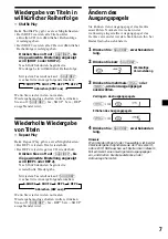 Предварительный просмотр 19 страницы Sony CDX-434RF - Compact Disc Changer System Operating Instructions Manual