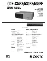 Предварительный просмотр 1 страницы Sony CDX-434RF - Compact Disc Changer System Service Manual