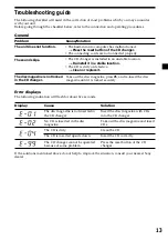 Preview for 13 page of Sony CDX-444RF - Compact Disc Changer System Operating Instructions Manual