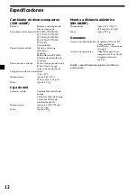 Preview for 36 page of Sony CDX-444RF - Compact Disc Changer System Operating Instructions Manual