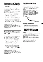 Preview for 43 page of Sony CDX-444RF - Compact Disc Changer System Operating Instructions Manual