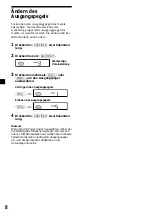 Preview for 44 page of Sony CDX-444RF - Compact Disc Changer System Operating Instructions Manual