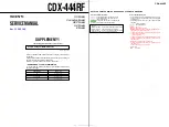 Предварительный просмотр 49 страницы Sony CDX-444RF - Compact Disc Changer System Service Manual