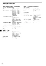 Предварительный просмотр 36 страницы Sony CDX-454RF - Compact Disc Changer System Operating Instructions Manual