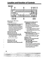 Предварительный просмотр 6 страницы Sony CDX-5070 Operating Instructions Manual