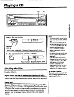 Предварительный просмотр 13 страницы Sony CDX-5070 Operating Instructions Manual