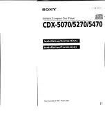 Предварительный просмотр 42 страницы Sony CDX-5070 Operating Instructions Manual