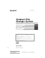 Sony CDX-52RF Operating Instructions Manual предпросмотр