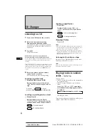 Предварительный просмотр 6 страницы Sony CDX-52RF Operating Instructions Manual