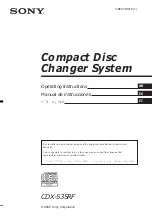 Sony CDX-535RF Operating Instructions Manual preview