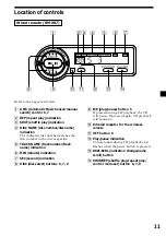 Preview for 11 page of Sony CDX-535RF Operating Instructions Manual