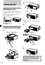 Предварительный просмотр 4 страницы Sony CDX-555RF Operating Instructions (English/Espanol) Operating Instructions Manual