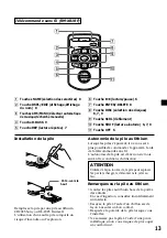 Предварительный просмотр 27 страницы Sony CDX-555RF Operating Instructions (English/Espanol) Operating Instructions Manual