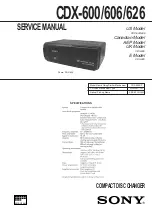 Предварительный просмотр 1 страницы Sony CDX-600 - Compact Disc Changer System Quick Start Manual