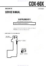 Предварительный просмотр 45 страницы Sony CDX-60X - Compact Disc Changer Service Manual