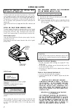 Предварительный просмотр 2 страницы Sony CDX-646 Operating Instructions  (English,Español, Français) Service Manual