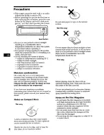 Предварительный просмотр 4 страницы Sony CDX-71RF - Compact Disc Changer System Operating Instructions Manual