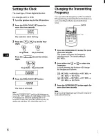 Предварительный просмотр 8 страницы Sony CDX-71RF - Compact Disc Changer System Operating Instructions Manual