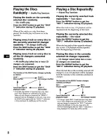 Предварительный просмотр 10 страницы Sony CDX-71RF - Compact Disc Changer System Operating Instructions Manual