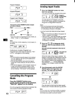 Предварительный просмотр 12 страницы Sony CDX-71RF - Compact Disc Changer System Operating Instructions Manual