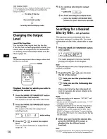 Предварительный просмотр 16 страницы Sony CDX-71RF - Compact Disc Changer System Operating Instructions Manual