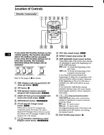 Предварительный просмотр 18 страницы Sony CDX-71RF - Compact Disc Changer System Operating Instructions Manual