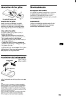 Предварительный просмотр 39 страницы Sony CDX-71RF - Compact Disc Changer System Operating Instructions Manual