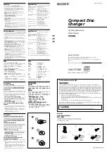 Sony CDX-757MX - Compact Disc Changer System Operating Instructions предпросмотр