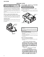 Предварительный просмотр 2 страницы Sony CDX-757MX - Compact Disc Changer System Service Manual