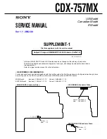 Предварительный просмотр 50 страницы Sony CDX-757MX - Compact Disc Changer System Service Manual