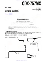 Preview for 50 page of Sony CDX-757MX Xplod Service Manual