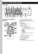 Предварительный просмотр 6 страницы Sony CDX-A250EE Operating Instructions Manual