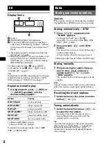 Предварительный просмотр 8 страницы Sony CDX-A250EE Operating Instructions Manual