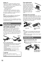 Предварительный просмотр 12 страницы Sony CDX-A250EE Operating Instructions Manual