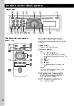 Предварительный просмотр 6 страницы Sony CDX-A360 Operating Instructions Manual