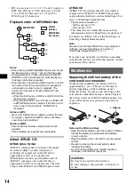 Предварительный просмотр 14 страницы Sony CDX-A360 Operating Instructions Manual