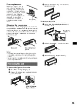 Предварительный просмотр 15 страницы Sony CDX-A360 Operating Instructions Manual